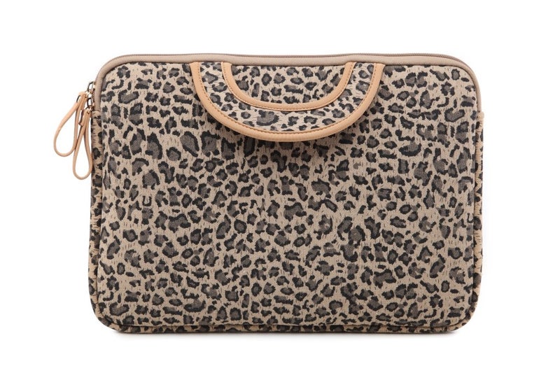 Valentoria 15.5 Inch Laptop Sleeve Case-Stylish Leopard Ultrabook Sleeve Macbook Bag For Acer/Asus/Dell/iPad Pro/Lenovo/Macbook Pro/Macbook Air/Surface Pro 4 with Handle - Image 4